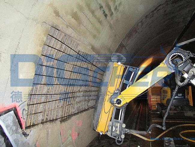 混凝土隧道墻面破碎